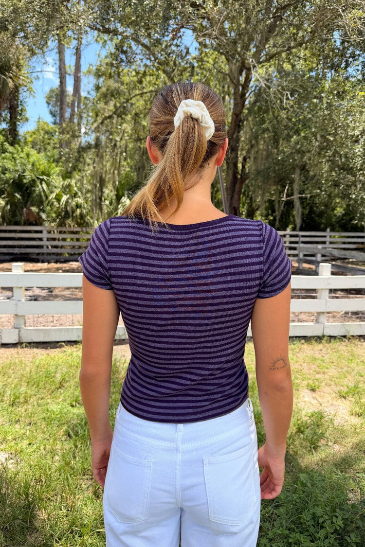 Ashlyn Stripe Top - Brandy Melville
