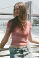 Red with and Pink Stripes