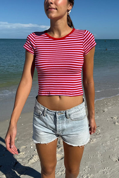 Ashlyn Stripe Top - Brandy Melville