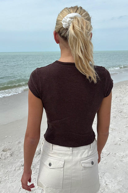 Ashlyn Thermal Top - Brandy Melville