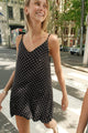 Black with White Polka Dots