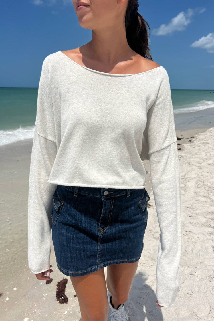 Cameron Cropped Sweater - Brandy Melville