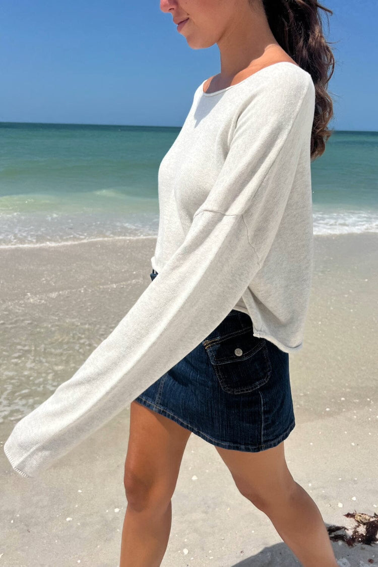 Cameron Cropped Sweater - Brandy Melville