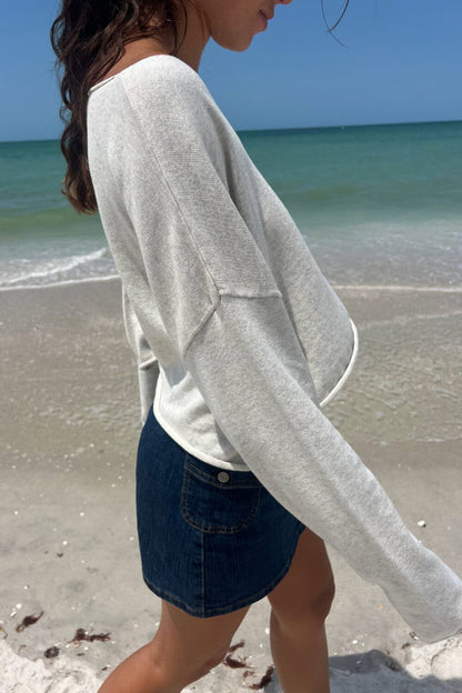Cameron Cropped Sweater - Brandy Melville
