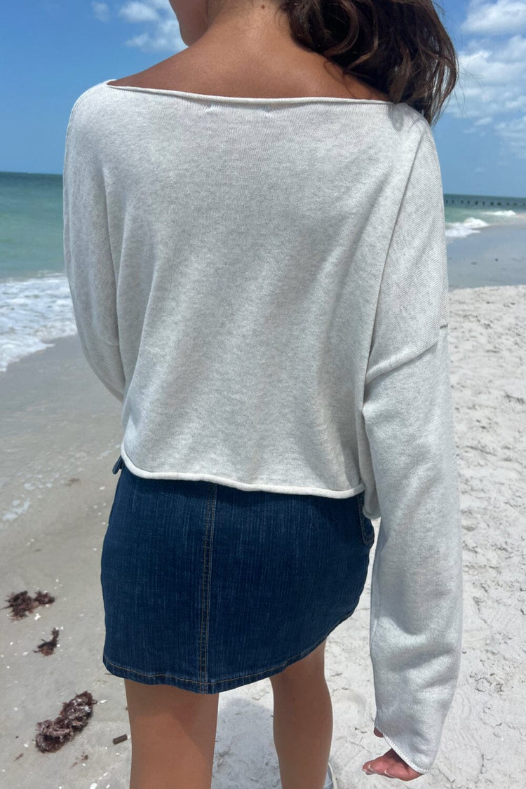 Cameron Cropped Sweater - Brandy Melville