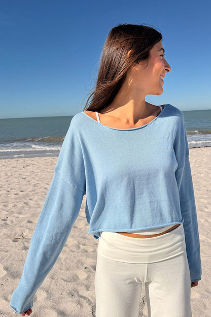 Cameron Cropped Sweater - Brandy Melville