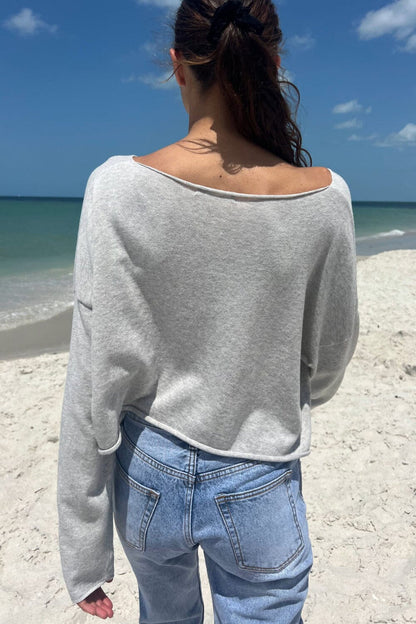 Cameron Cropped Sweater - Brandy Melville