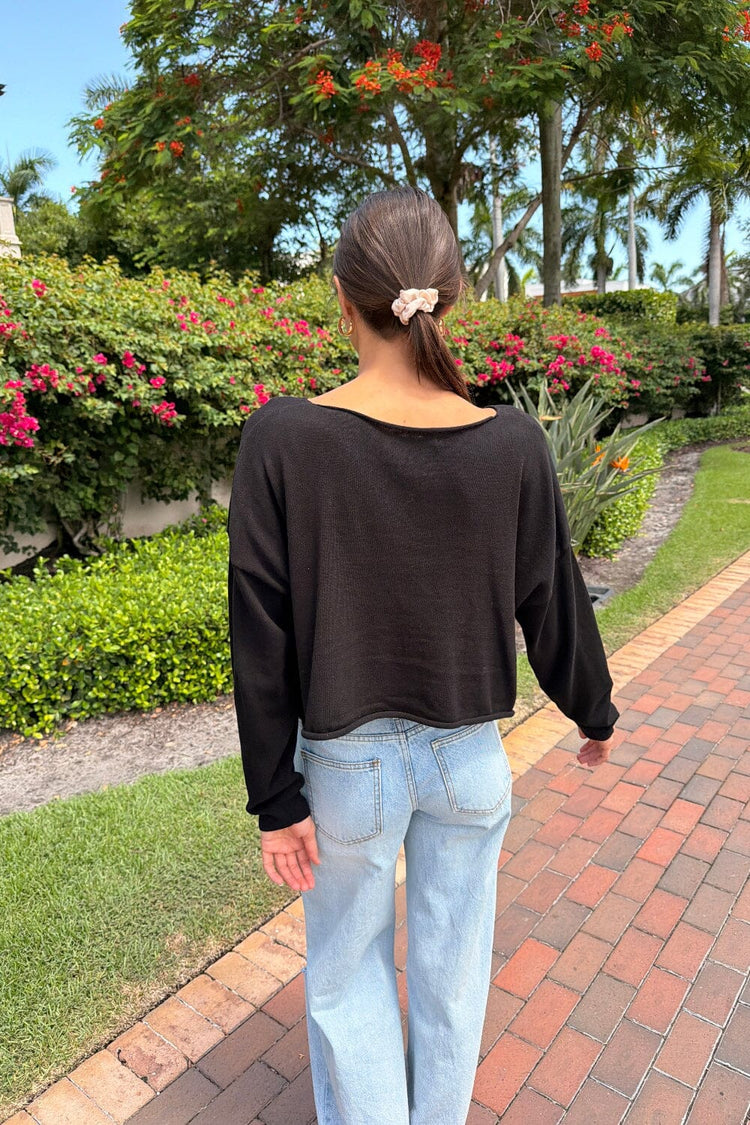 Cameron Cropped Sweater - Brandy Melville