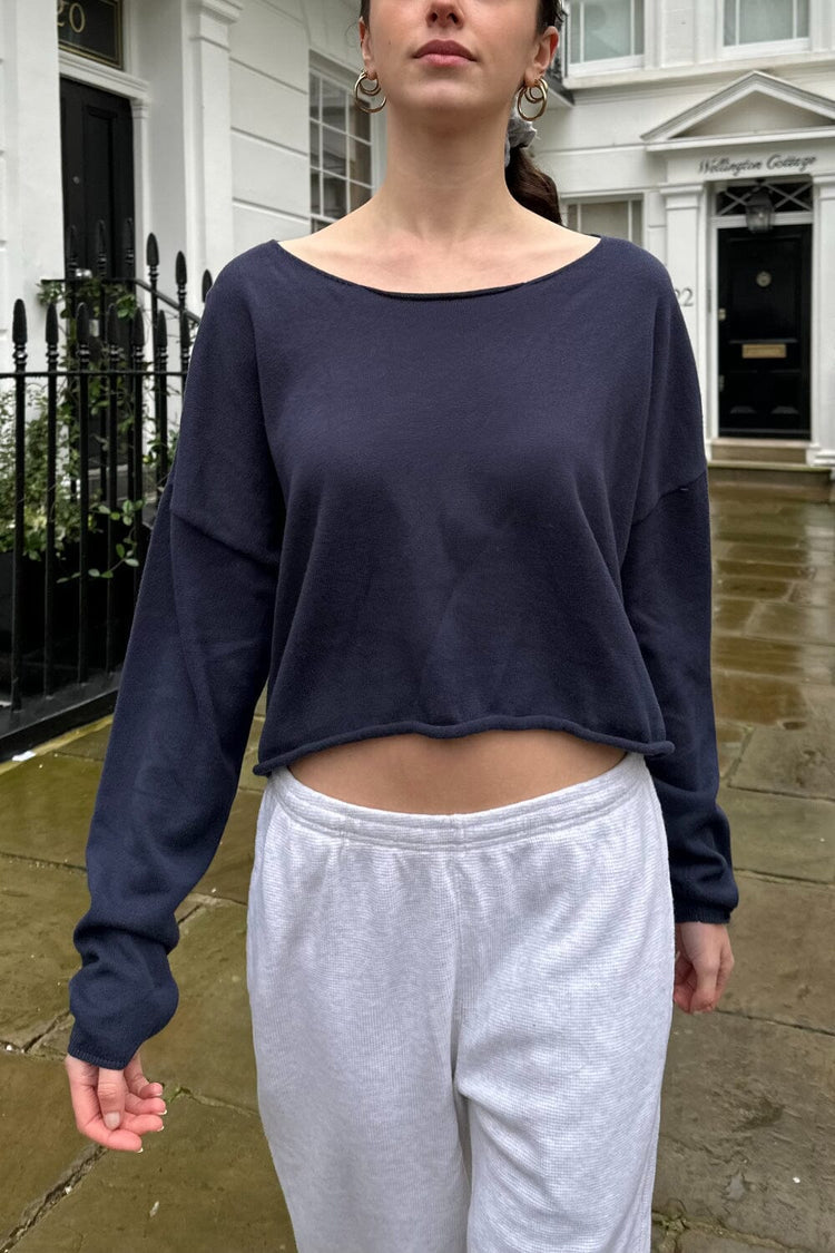 Cameron Cropped Sweater - Brandy Melville