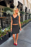 Black with White Polka Dots