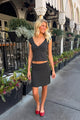 Black with White Polka Dots