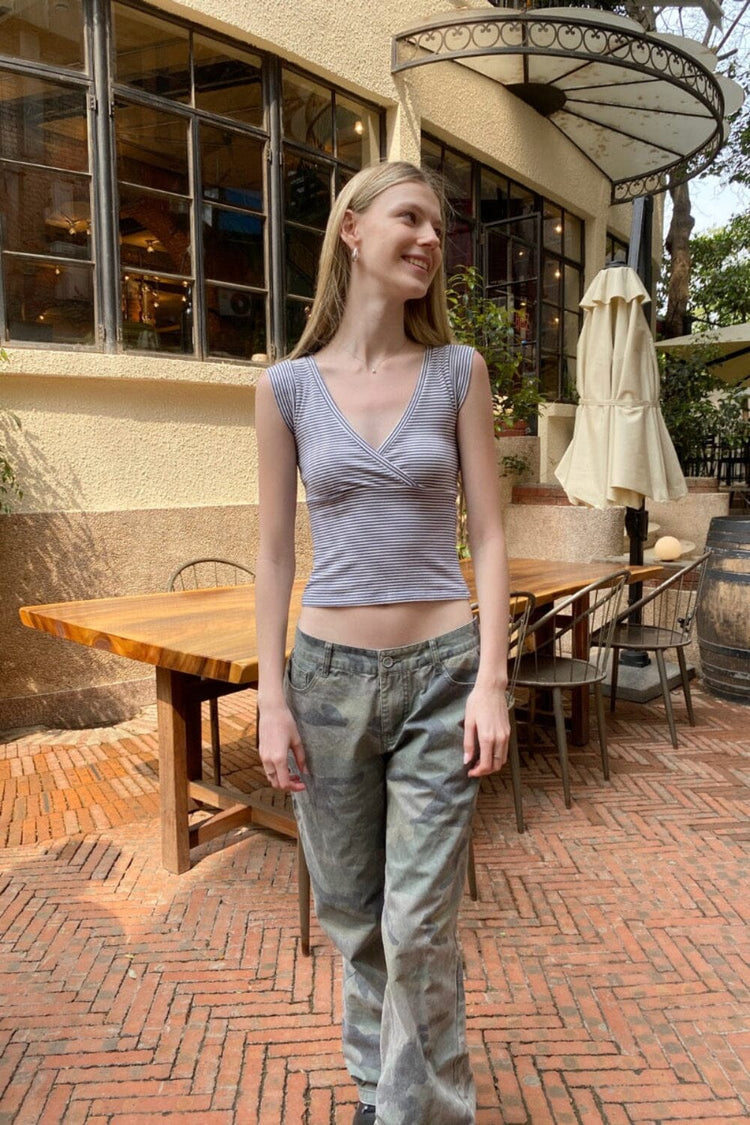 Amara Striped Top - Brandy Melville