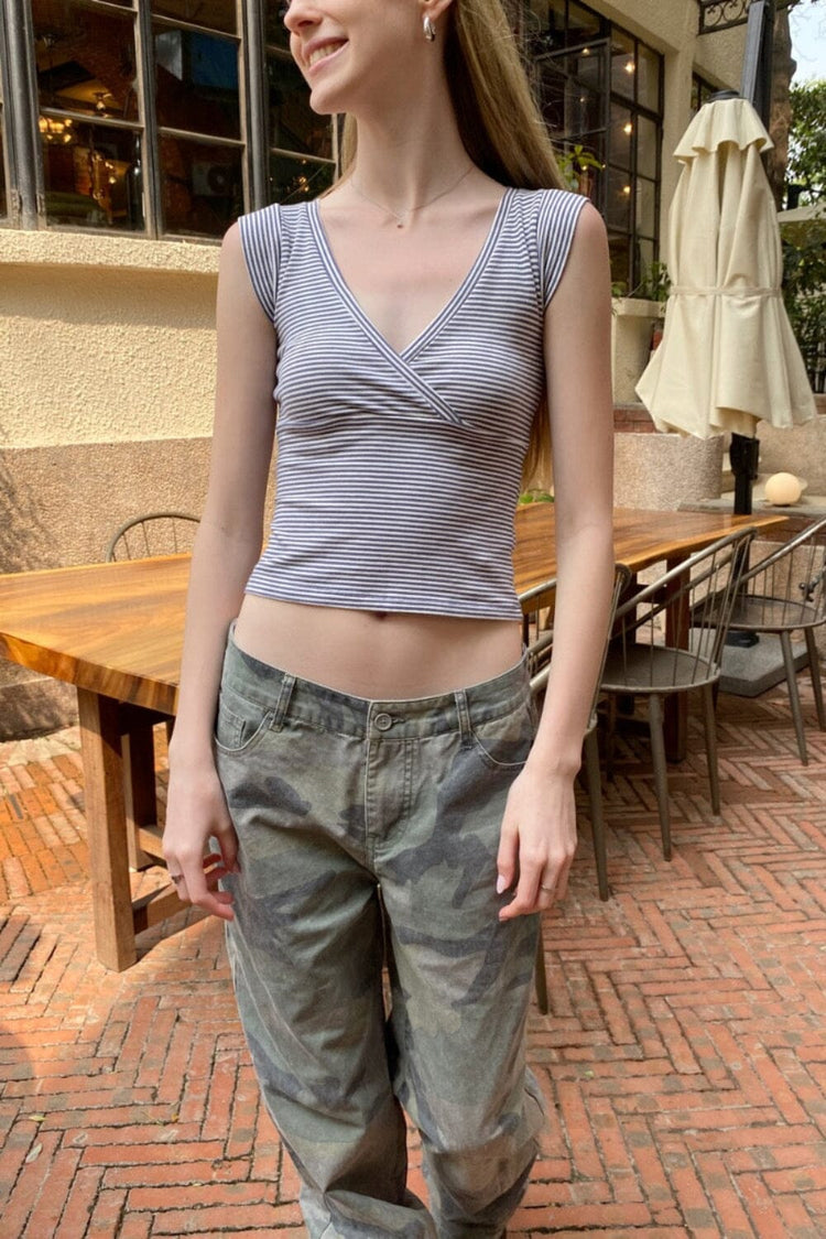 Amara Striped Top - Brandy Melville