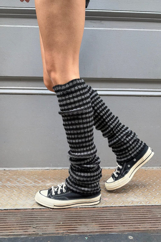 Striped Leg Warmers - Brandy Melville