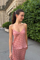 Coral Pink and Red Floral