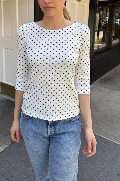 Jennie Polka Dots Top - Brandy Melville