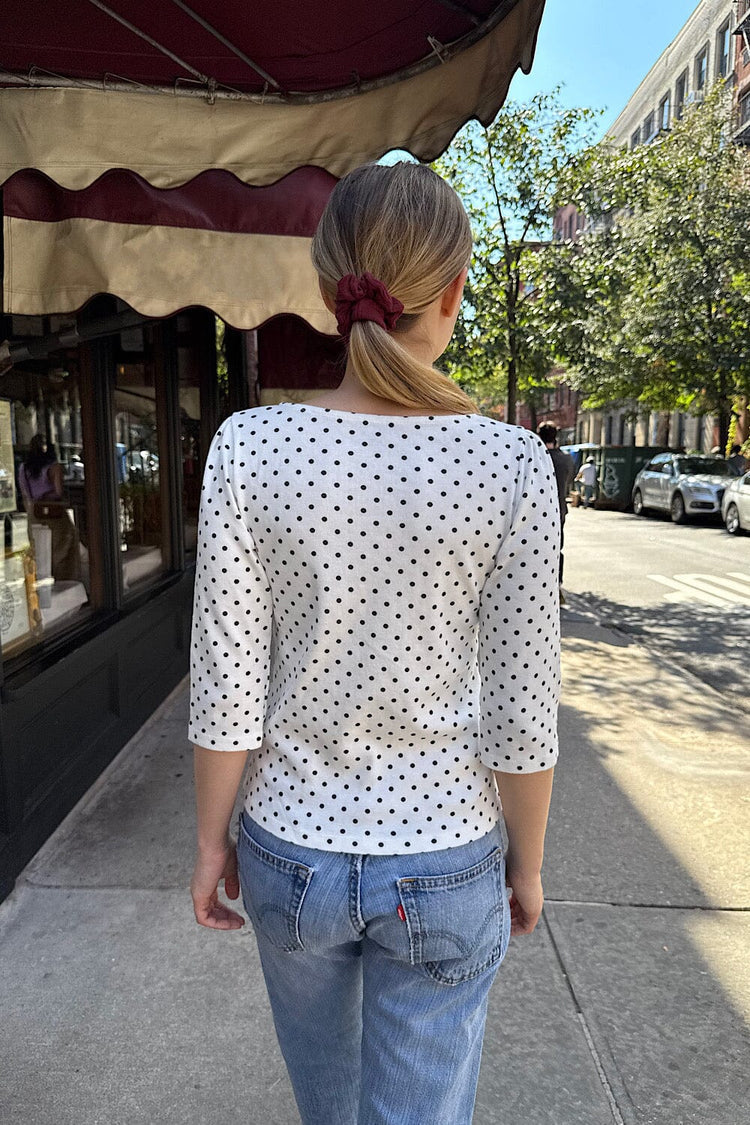 Jennie Polka Dots Top - Brandy Melville