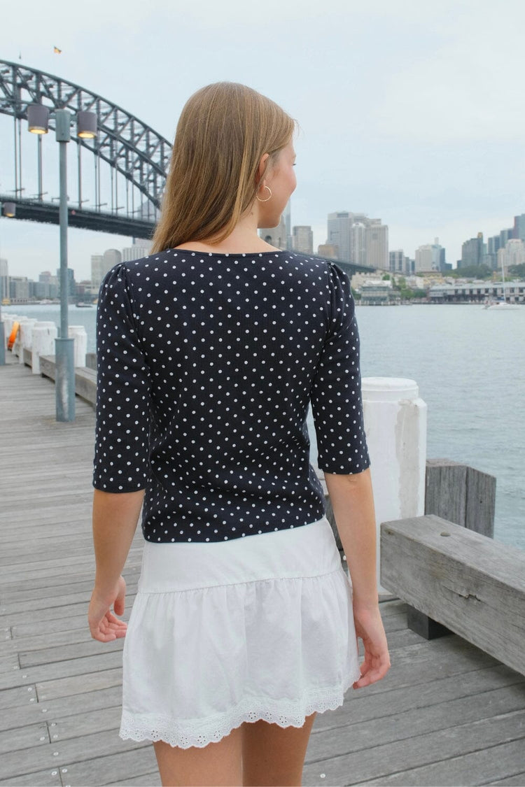 Jennie Polka Dots Top - Brandy Melville