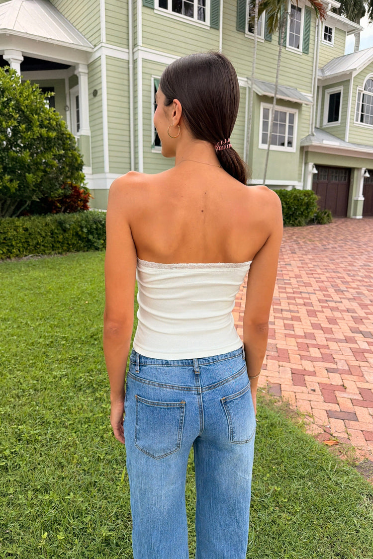 Amelia Ribbed Top - Brandy Melville