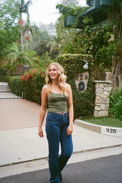 Skylar Ribbed Tank - Brandy Melville