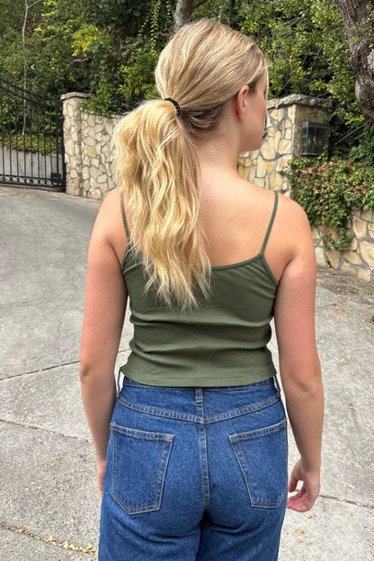 Skylar Ribbed Tank - Brandy Melville