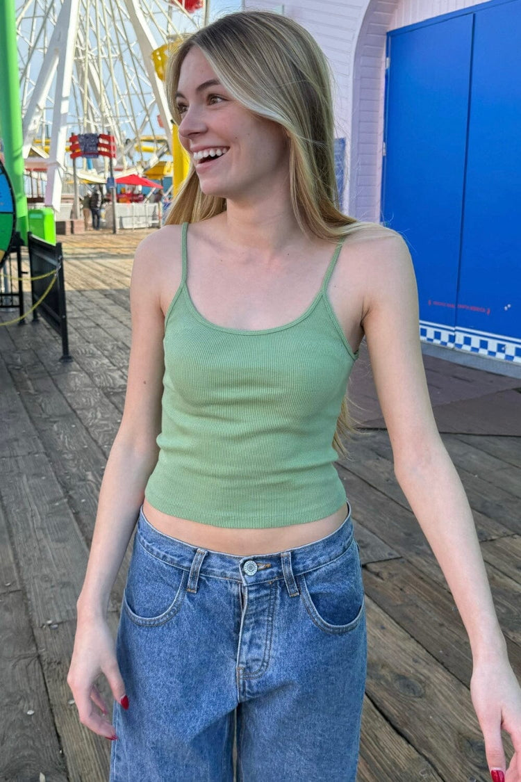 Skylar Ribbed Tank - Brandy Melville