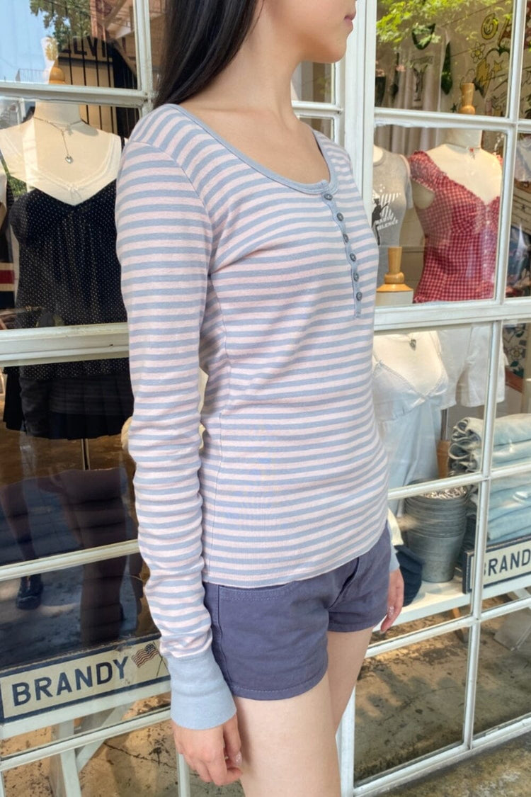 Zelly Striped Top - Brandy Melville
