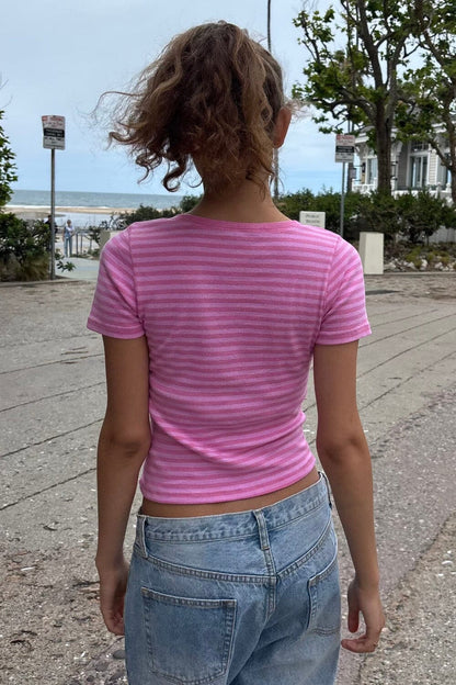 Zelly Striped Top - Brandy Melville