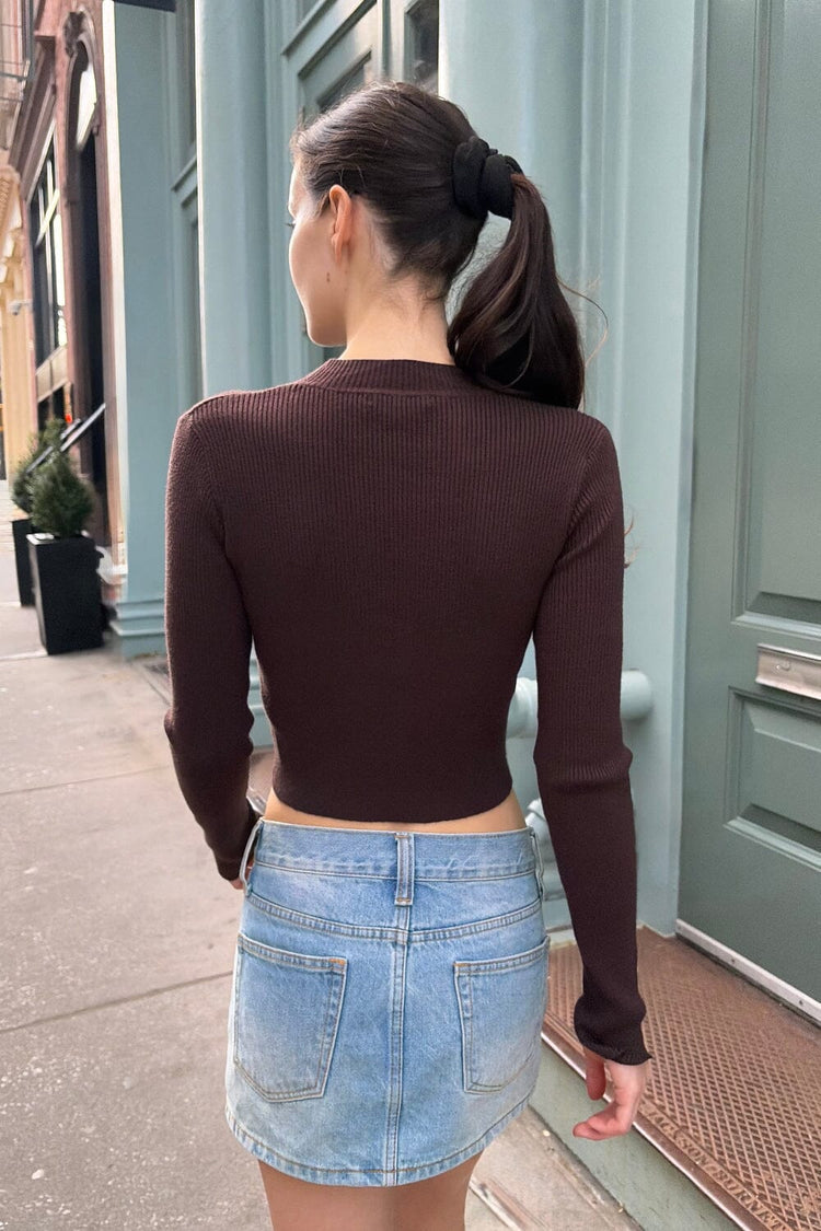 Josette Turtleneck Top - Brandy Melville